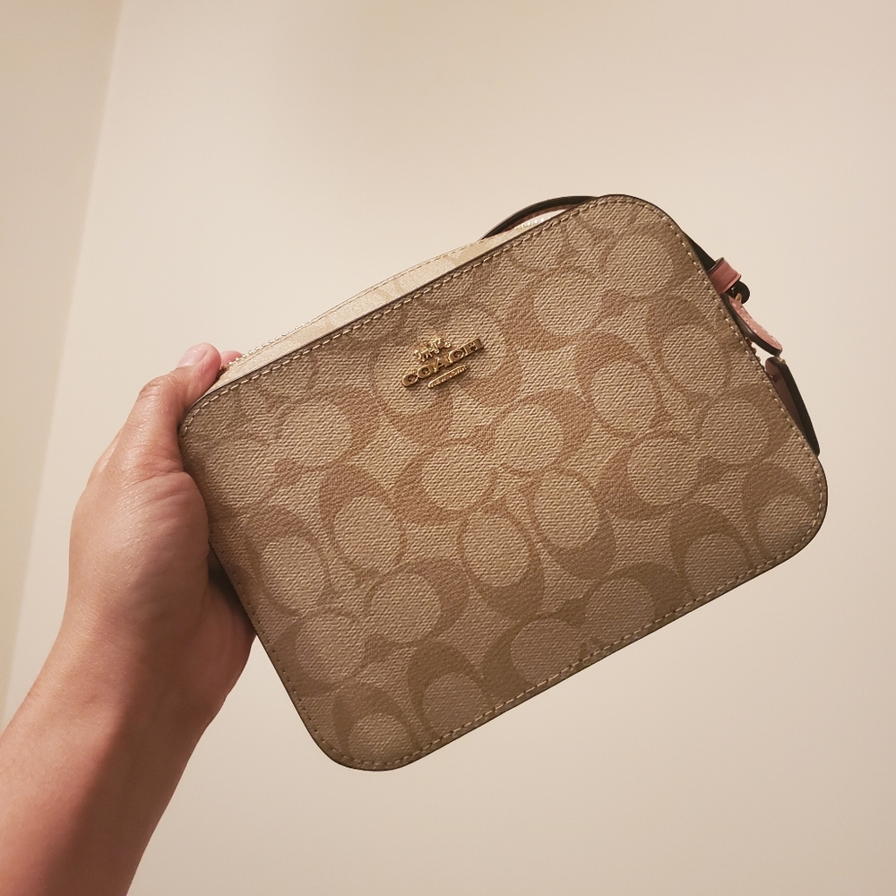 Coach Camera Bag Pink Mono